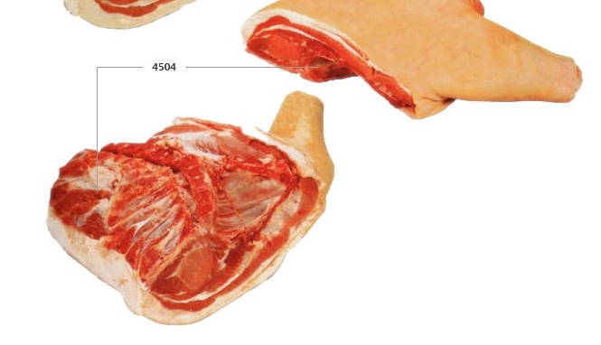 Pork forequarter without jowl