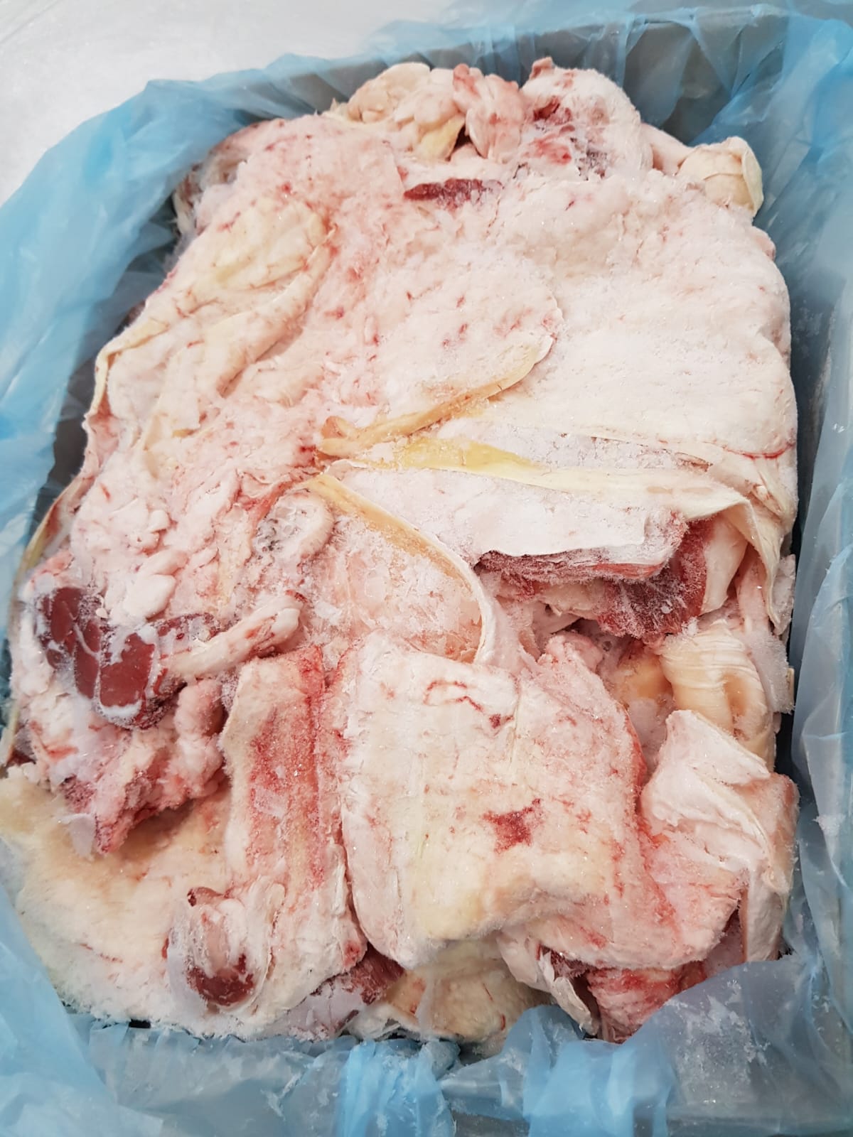Frozen beef tendons